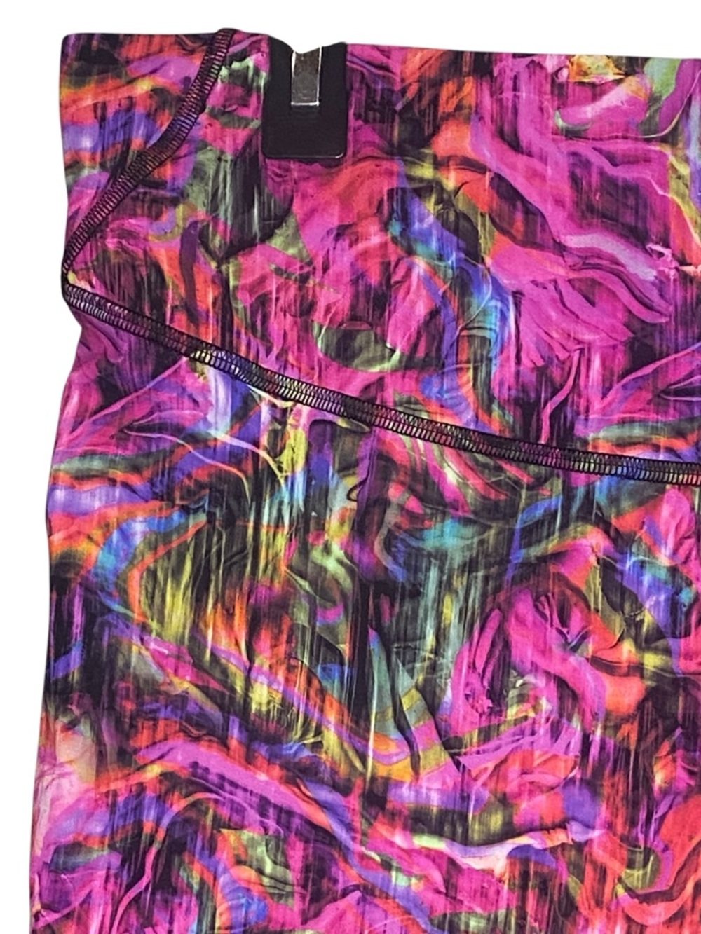 Lululemon Fast and Free High Rise Tight Leggings Hyper Flow Pink Multi Size 14 - Picture 6 of 14